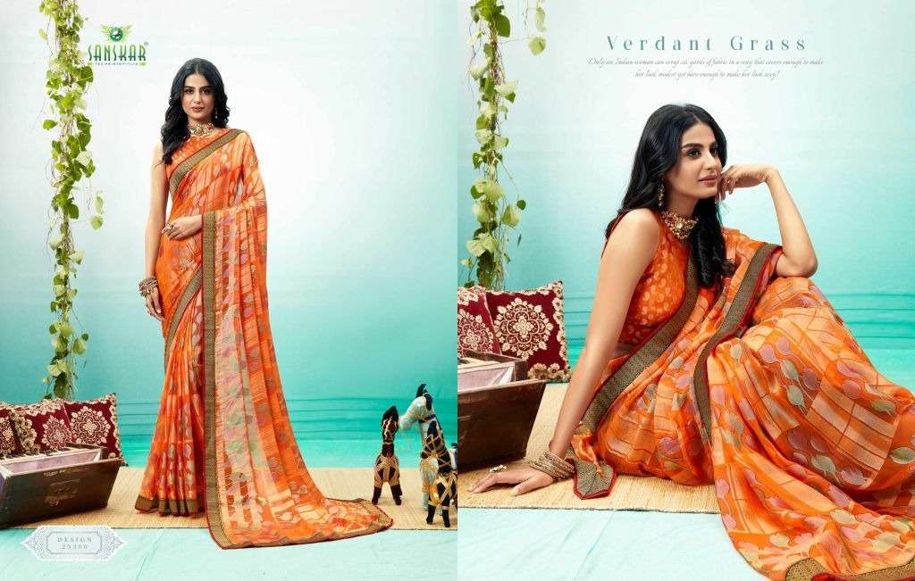 SANSKAR SHINE BRASSO PRINTED CASUAL WEAR SAREE