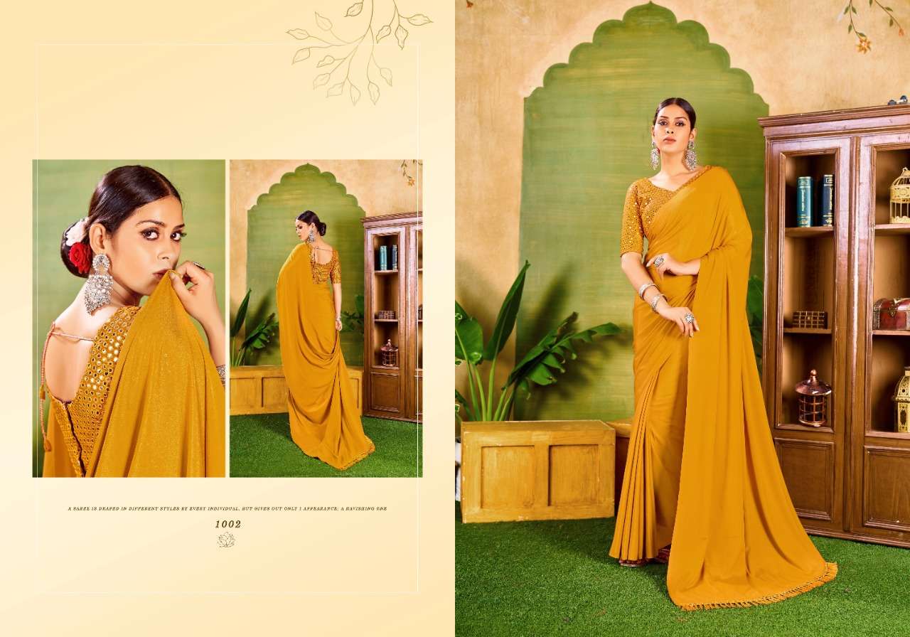 saroj Femina  Crape Silk with pallu Zalar