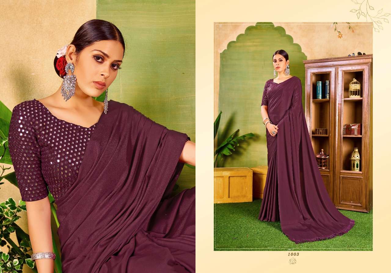 saroj Femina  Crape Silk with pallu Zalar