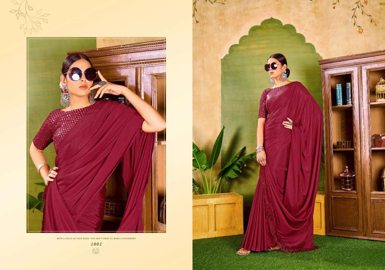 saroj Femina  Crape Silk with pallu Zalar