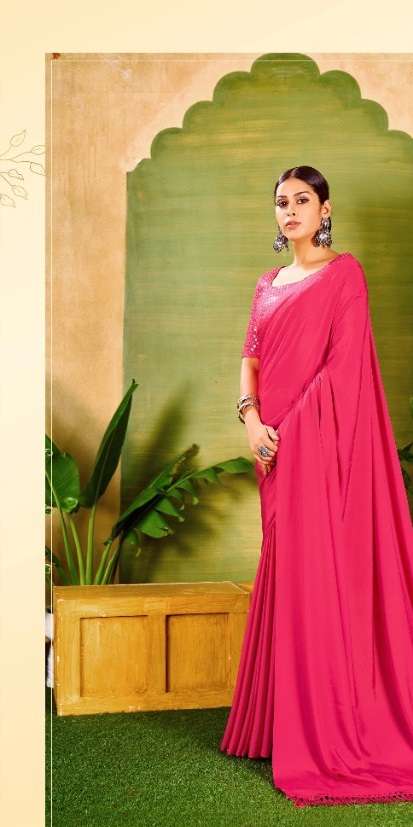 saroj Femina  Crape Silk with pallu Zalar