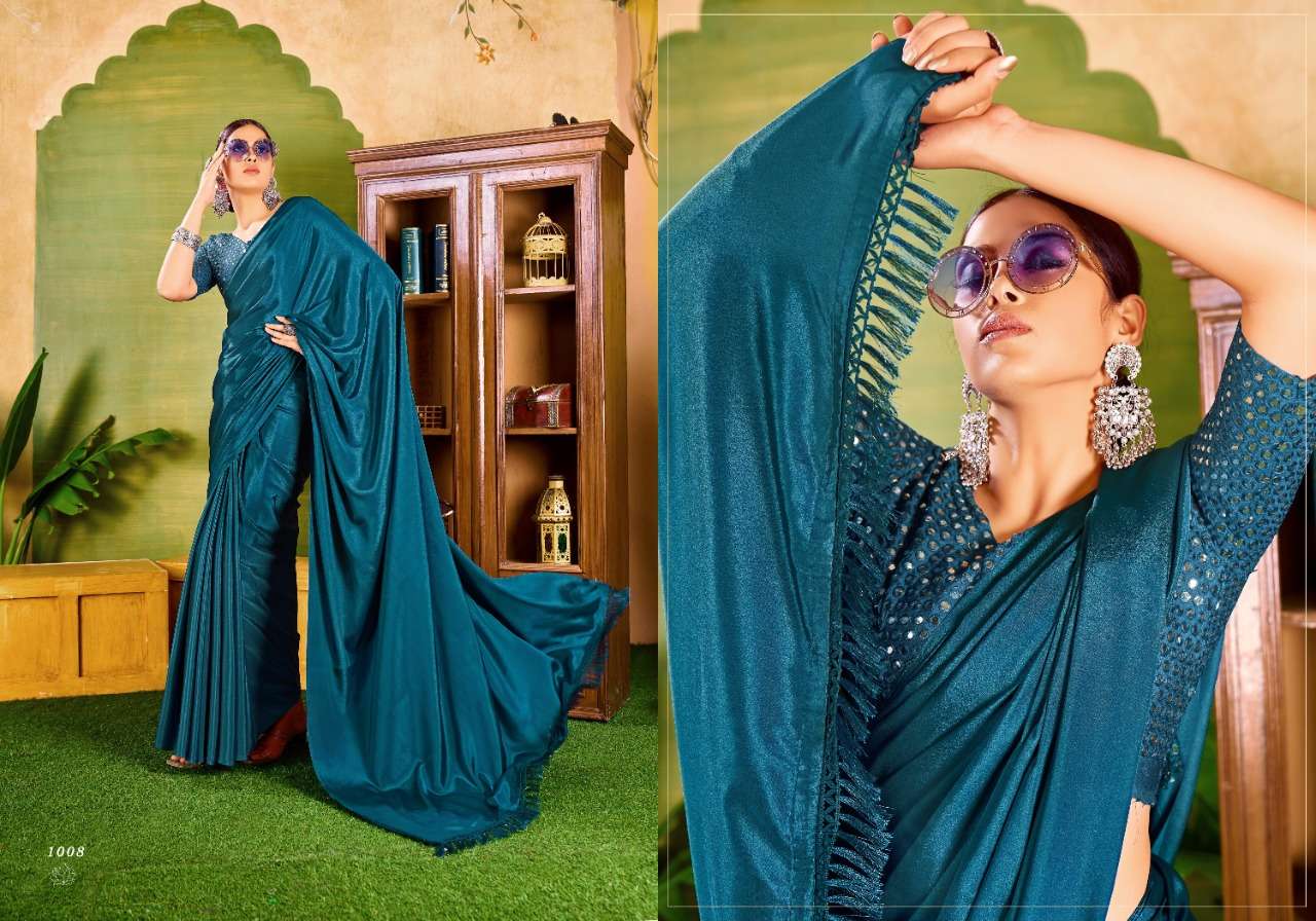 saroj Femina  Crape Silk with pallu Zalar