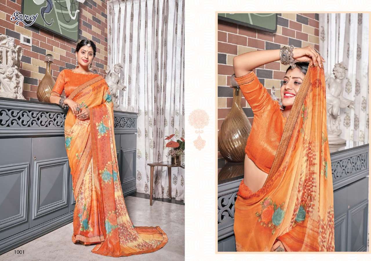 Saroj Khushi Brasso, with Beautiful Digitel Print.