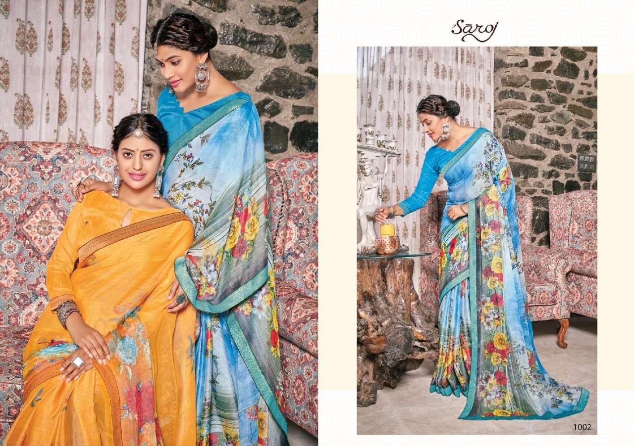 Saroj Khushi Brasso, with Beautiful Digitel Print.