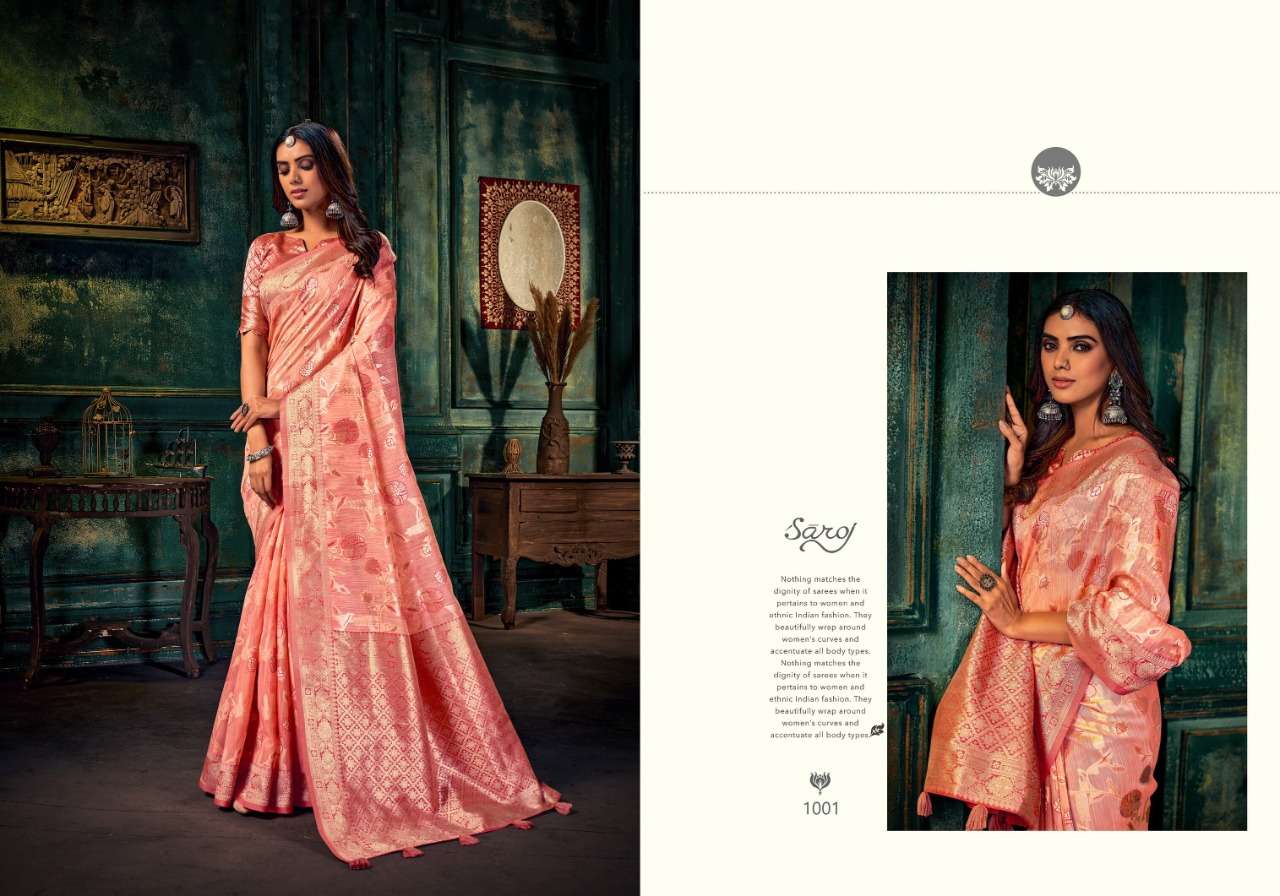 Saroj Presents Maniratna Vol-4 Banarasi Jeqard catalog