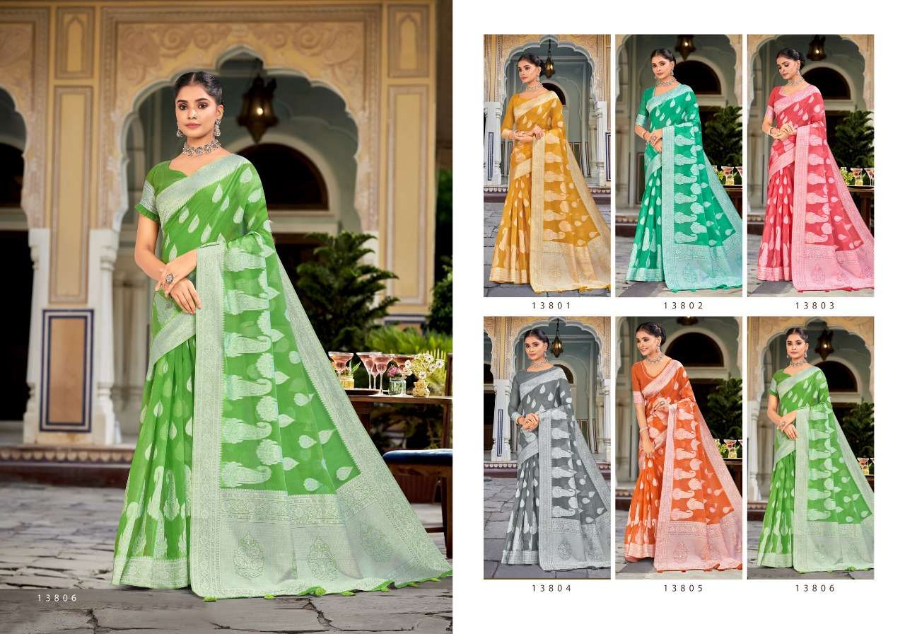 Saroj sarees presents Sananda Vol-4 soft cotton sarees in surat