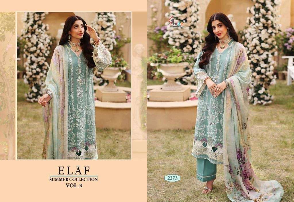 SHREE ELAF SUMMER COLLECTION VOL 3 PURE COTTON EMBROIDERY PAKISTANI SALWAR SUITS COLLECTION