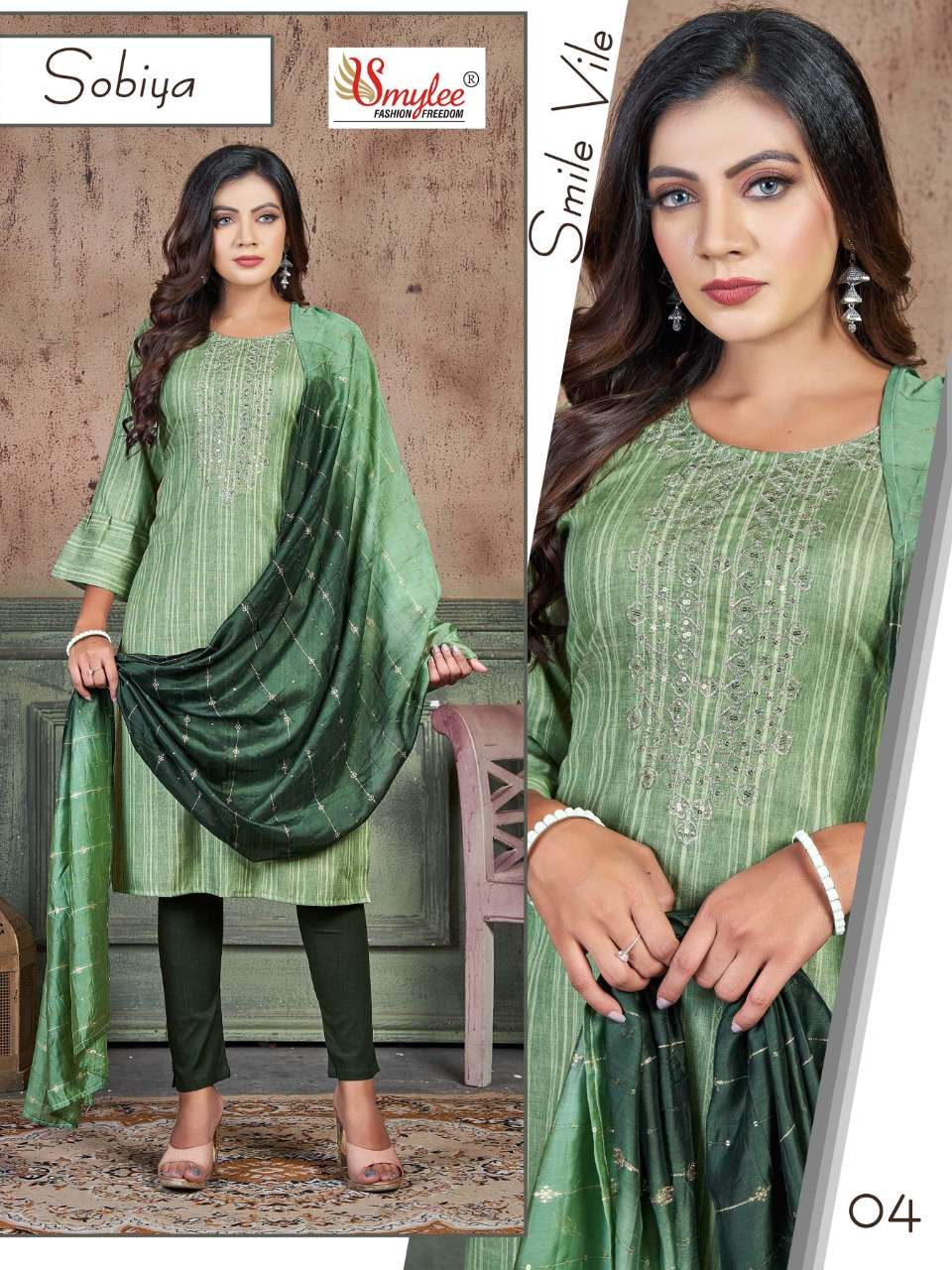 SOBHIYA  KURTI WITH PANT & DUPATTA CATLOG