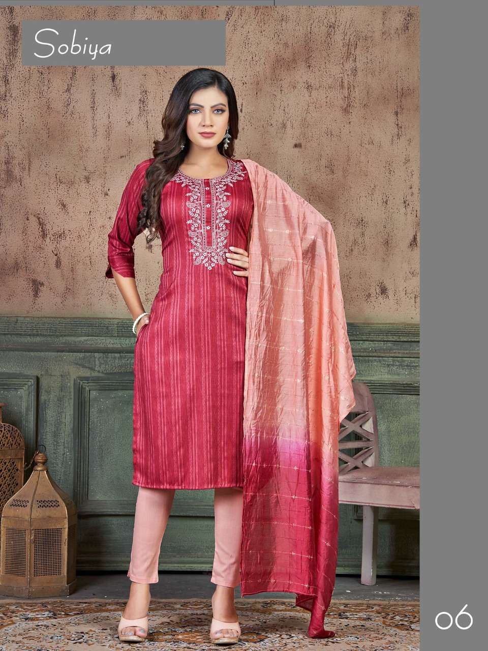 SOBHIYA  KURTI WITH PANT & DUPATTA CATLOG