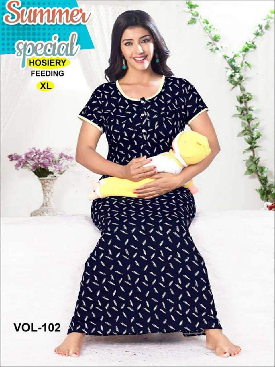 MomToBe Women's Rayon Floral Print Maternity/Feeding Dress at Rs 1,299 /  Per Piece in Mumbai