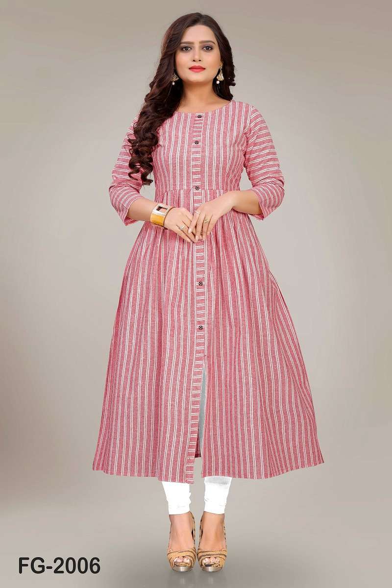 Long cotton kurtis for summer discount