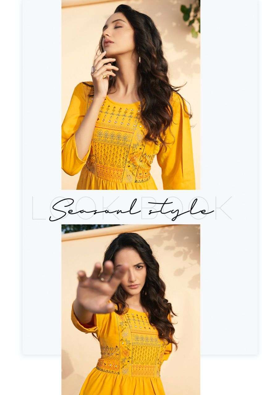 THE CONCH BY RIYA DESIGNER FANCY SHORT KURTIES TOPS COLLECTION LIMITED STOCK