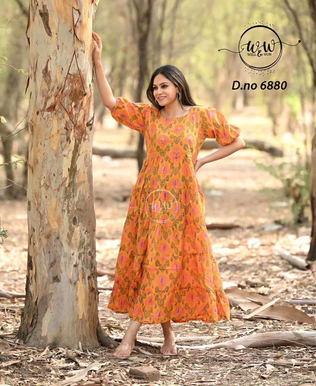 W&W Brand Presents Mustered Designer Kurtis for Wholesale Price