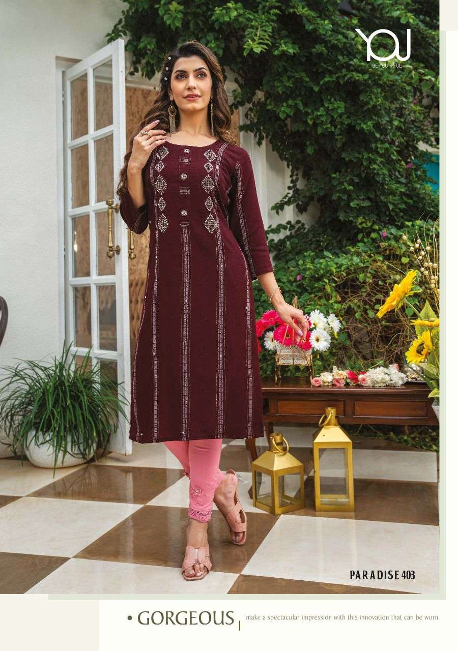 Wanna®️ ProductLaunch New Super Fancy Rayon Hand Work Kurti With Pant Catalogue name :