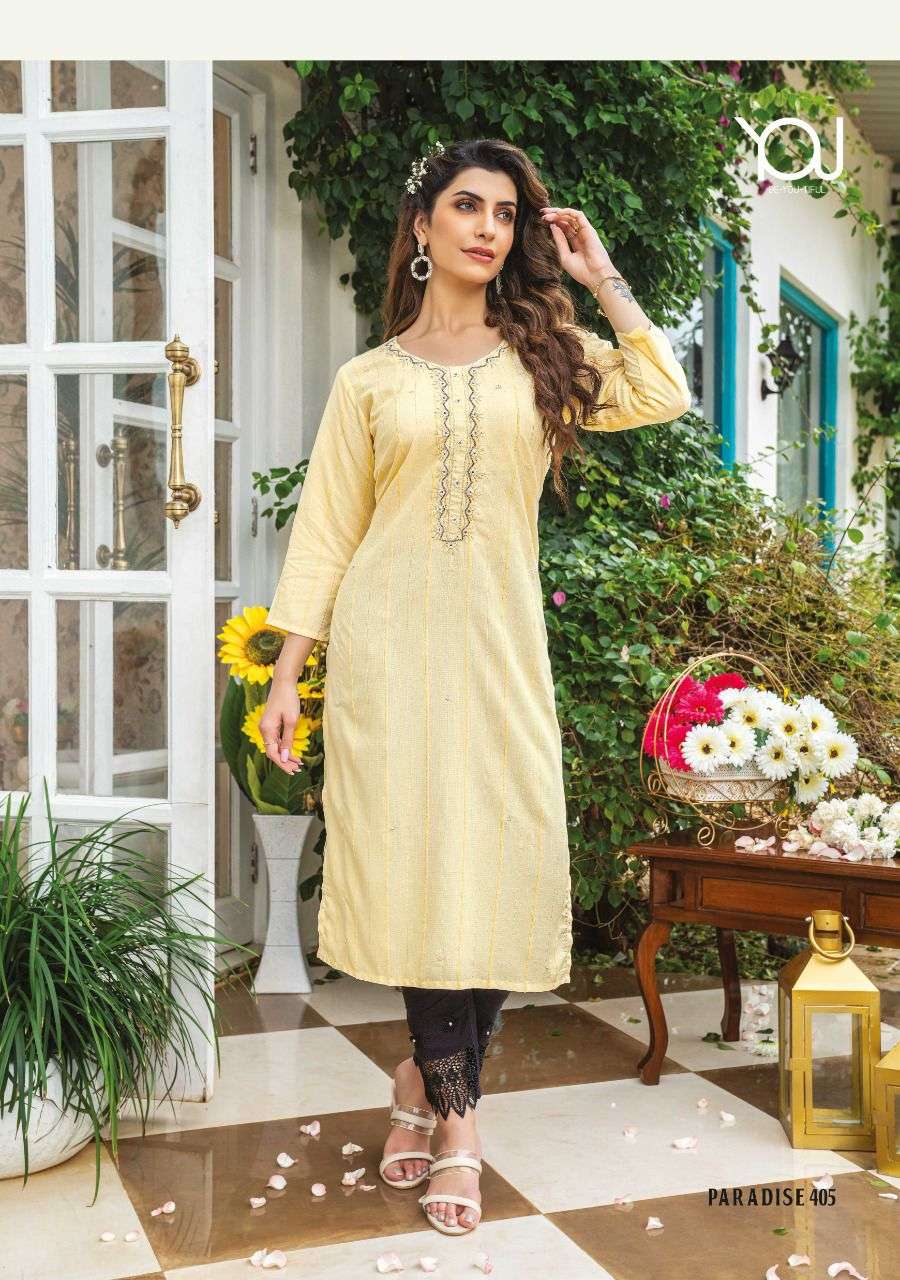 Wanna®️ ProductLaunch New Super Fancy Rayon Hand Work Kurti With Pant Catalogue name :