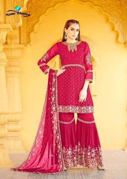 YOUR CHOICE ZARAA VOL 11 GEORGETTE EMBROIDERY DESIGNER SALWAR SUITS