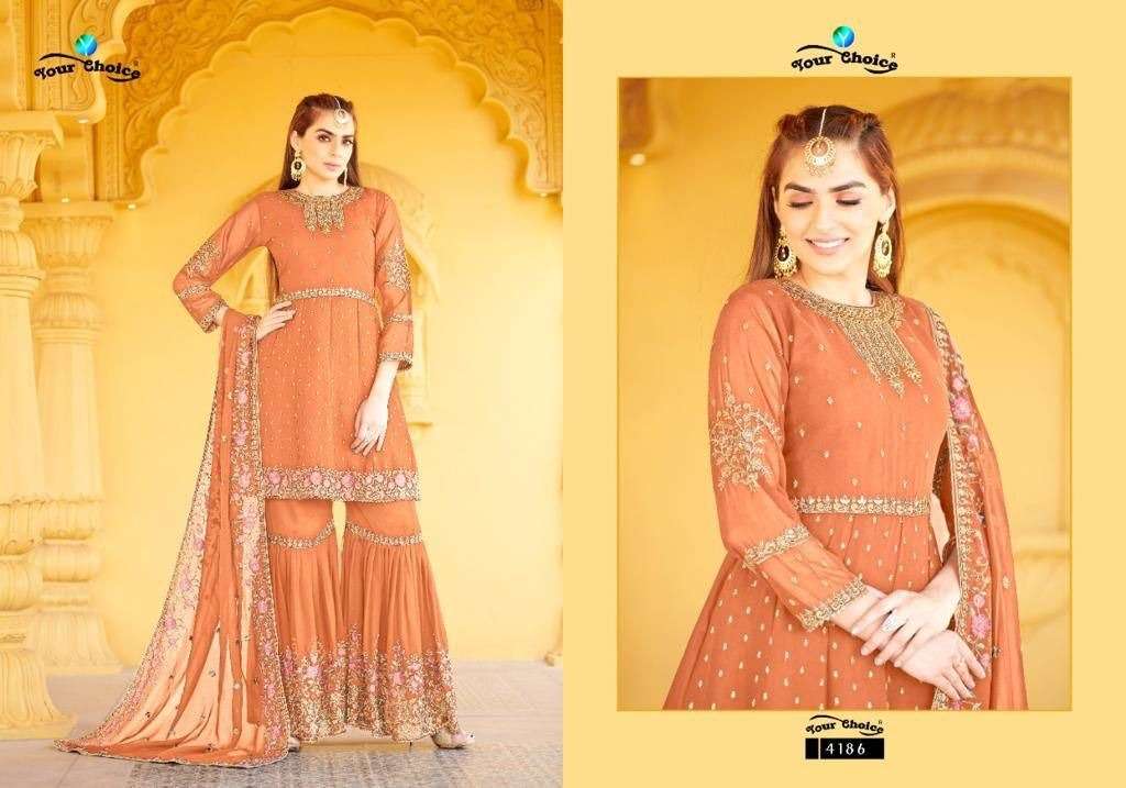 YOUR CHOICE ZARAA VOL 11 GEORGETTE EMBROIDERY DESIGNER SALWAR SUITS