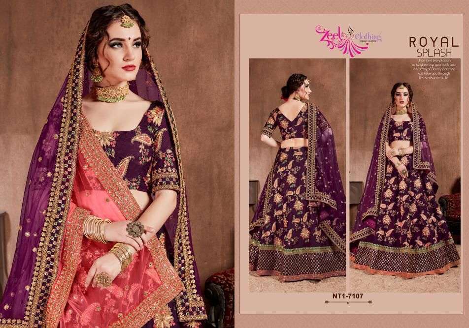 ZEEL CLOTHING NEO TRADITIONAL VOL 1 7101-7108 SERIES LEHENGA CHOLI COLLECTION BEST RATE