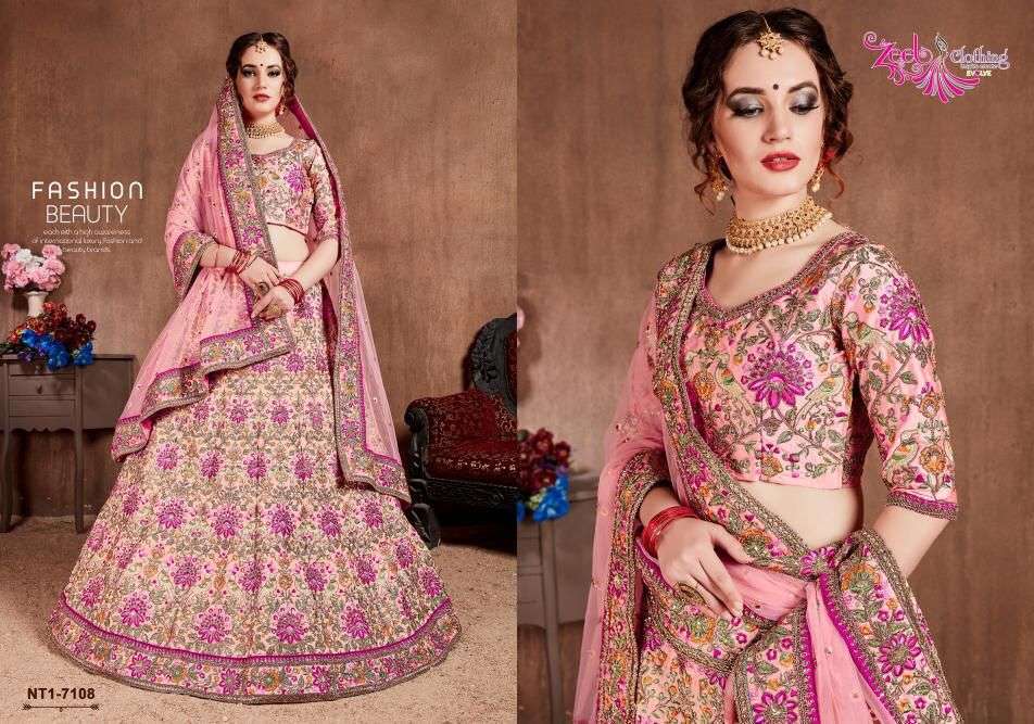 ZEEL CLOTHING NEO TRADITIONAL VOL 1 7101-7108 SERIES LEHENGA CHOLI COLLECTION BEST RATE