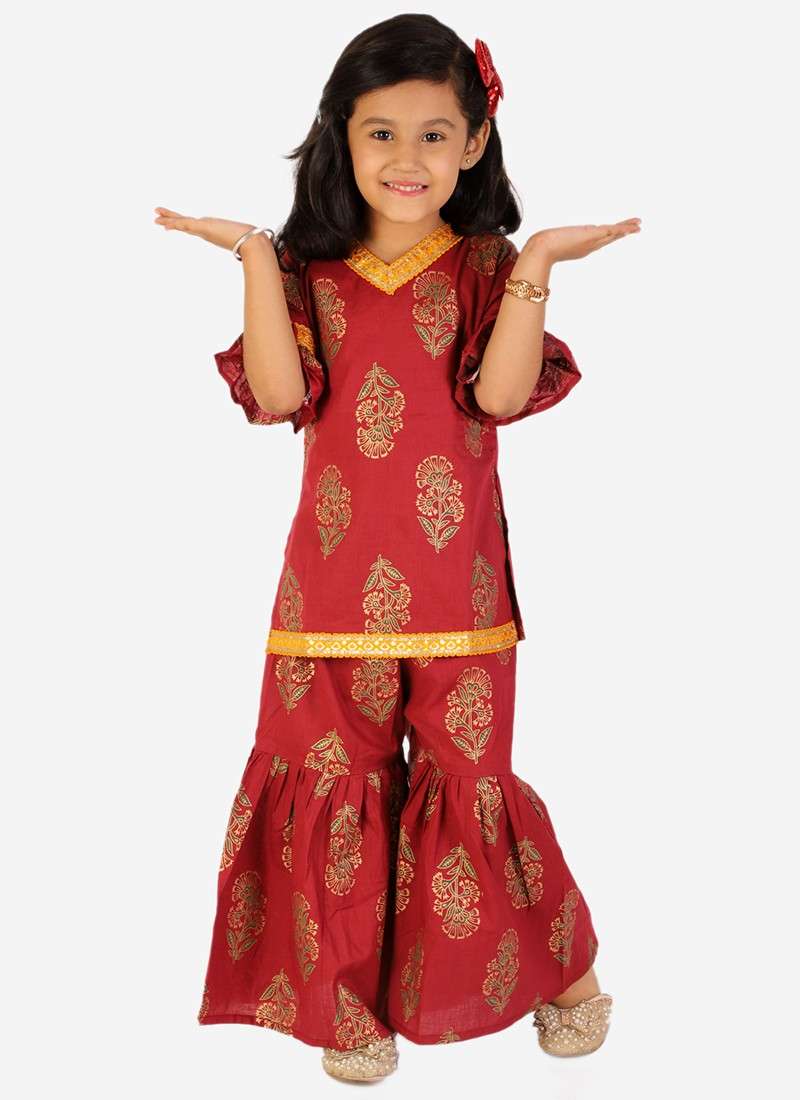 Zohra 1 Festive Wear Kurti With Sharara Kids Collection