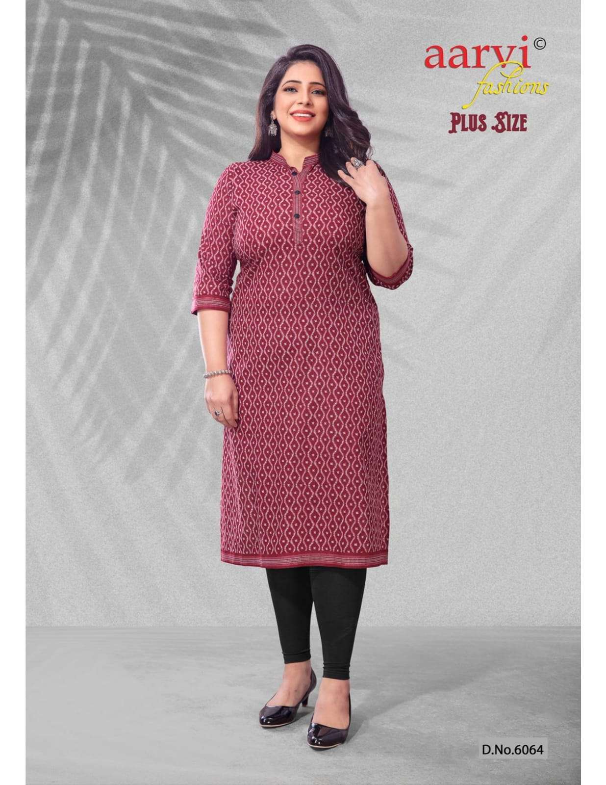 AARVI FASHION PLUS SIZE VOL 1 PURE COTTON BIG SIZE LADIES KURTIS