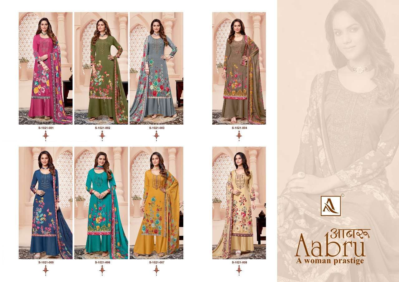 Alok Aabru Vol 5 Catalog Festive Wear Designer Dress Materials