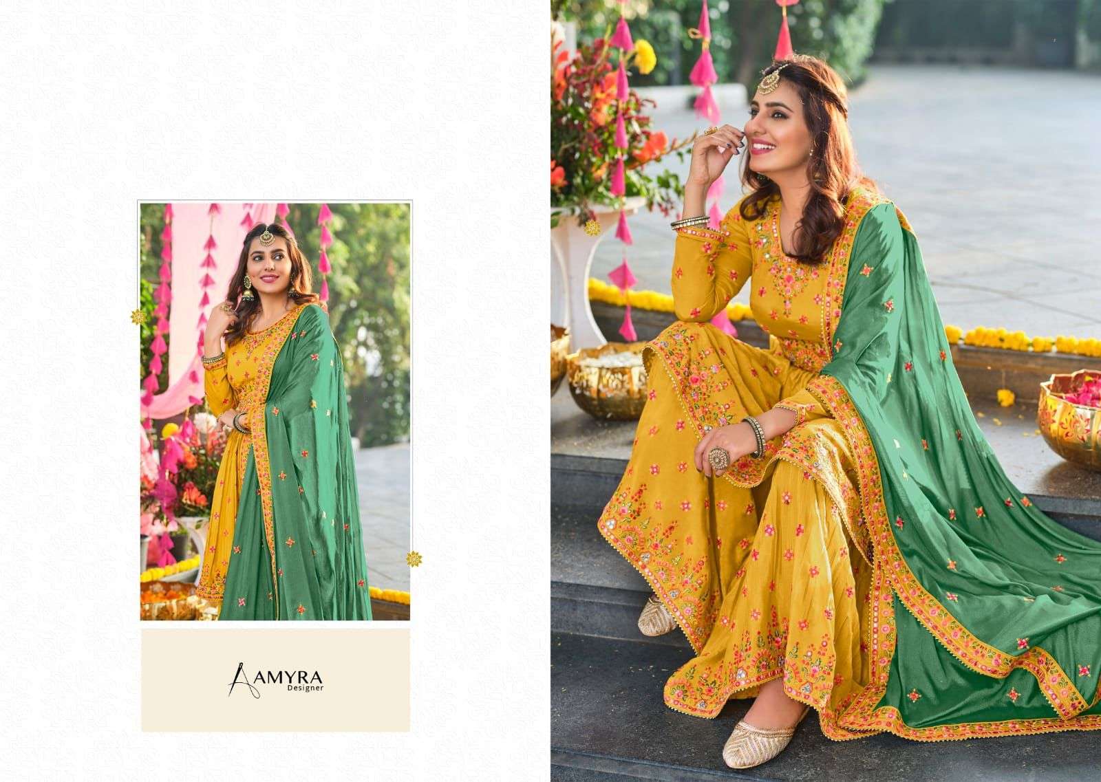  AMYRA RIWAZ VOL 3 READYMADE TOP WITH PLAZZO & DUPATTA COLLECTION