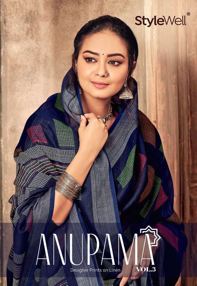 ANUPAMA VOL 3 BY STYLEWELL LINEN DESIGNER SAREES