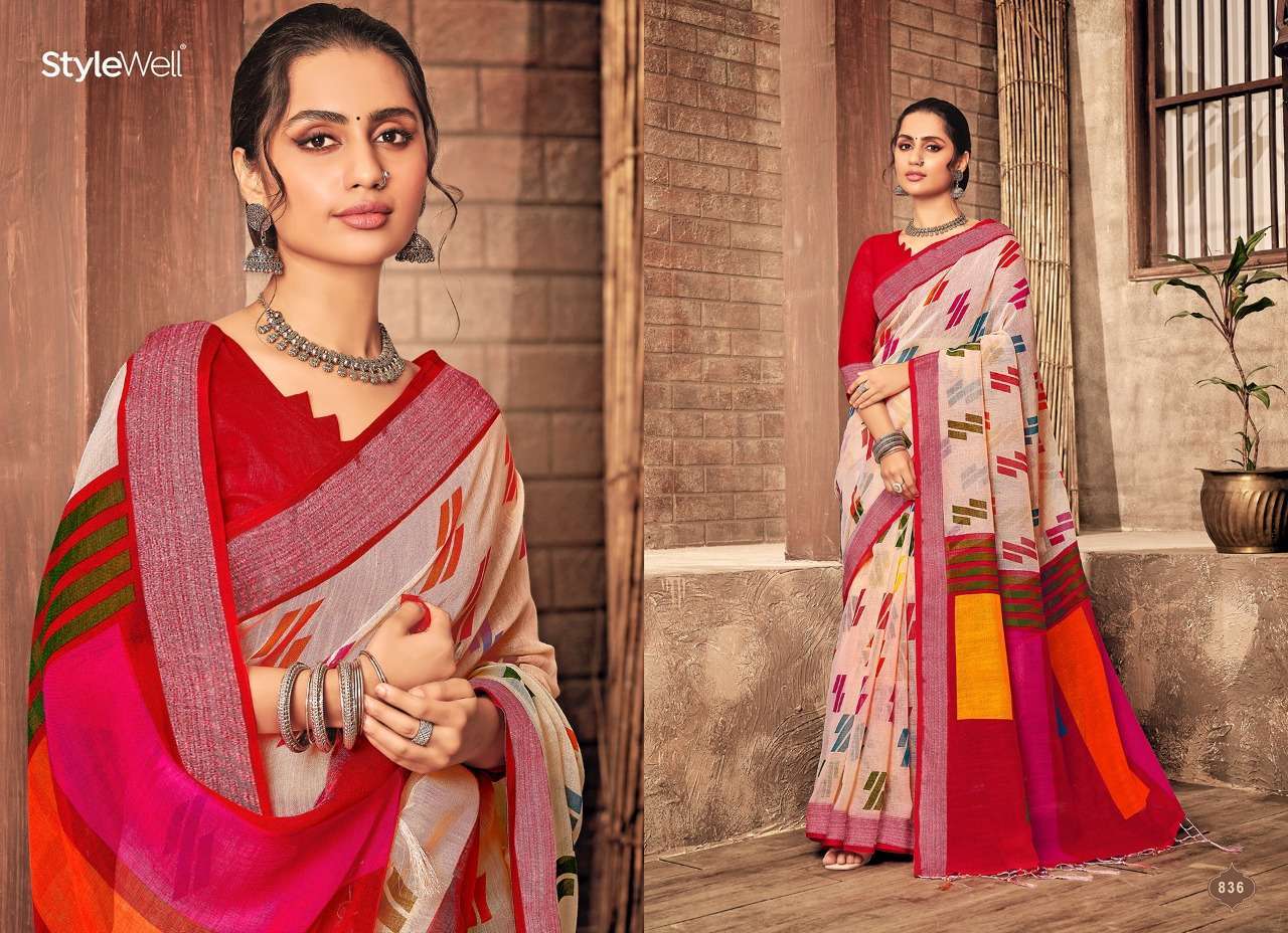 ANUPAMA VOL 3 BY STYLEWELL LINEN DESIGNER SAREES