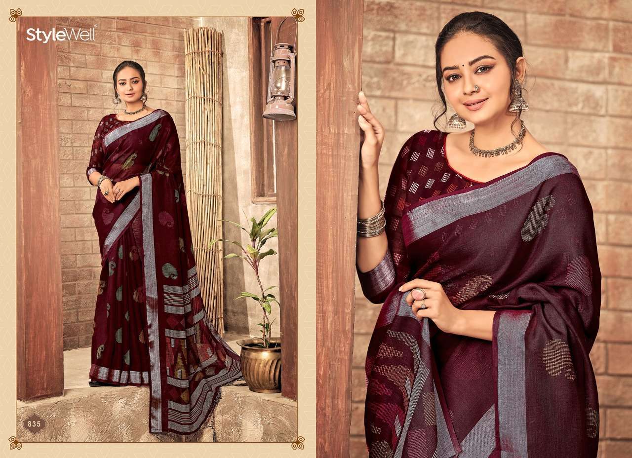ANUPAMA VOL 3 BY STYLEWELL LINEN DESIGNER SAREES
