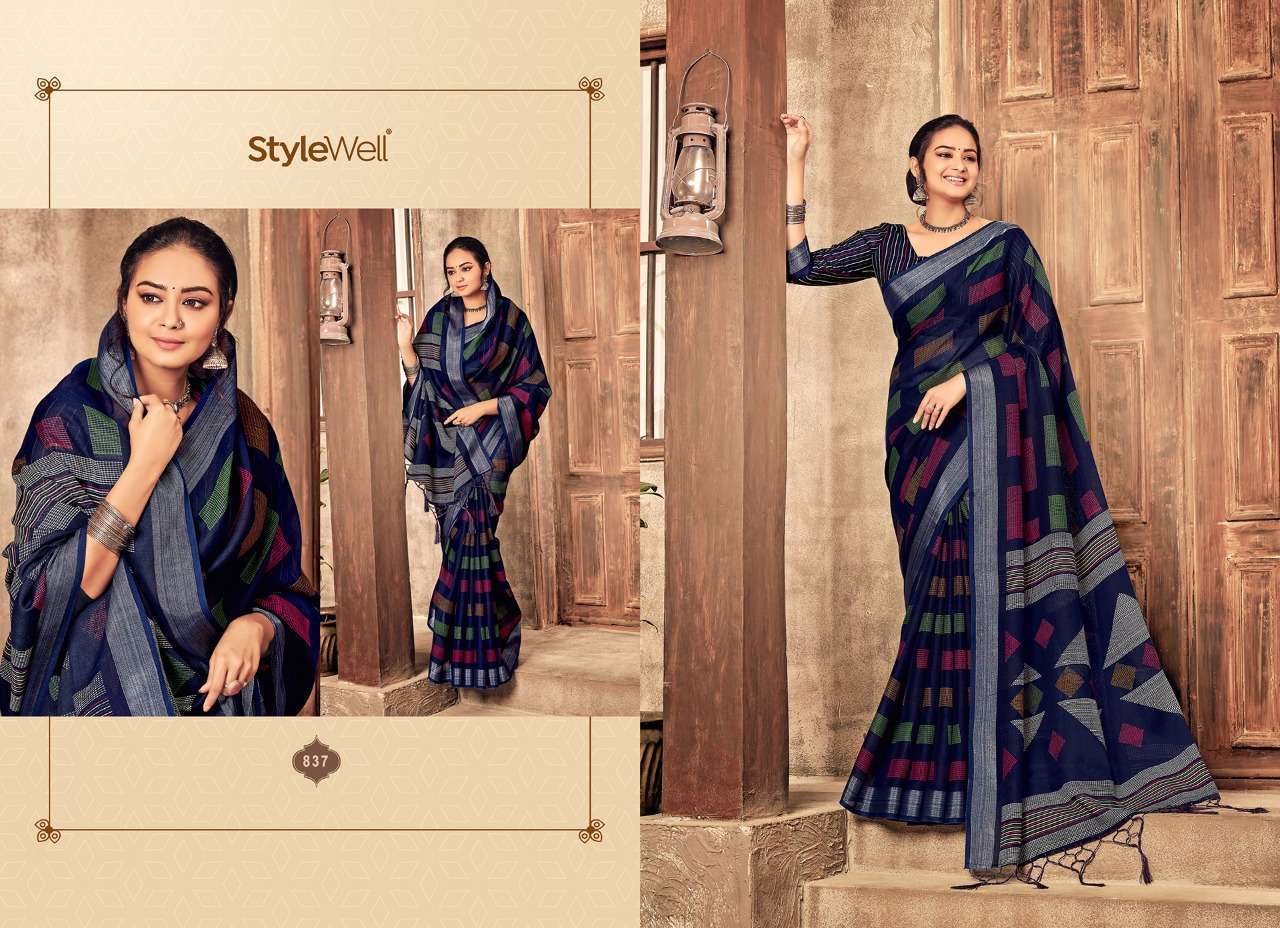 ANUPAMA VOL 3 BY STYLEWELL LINEN DESIGNER SAREES