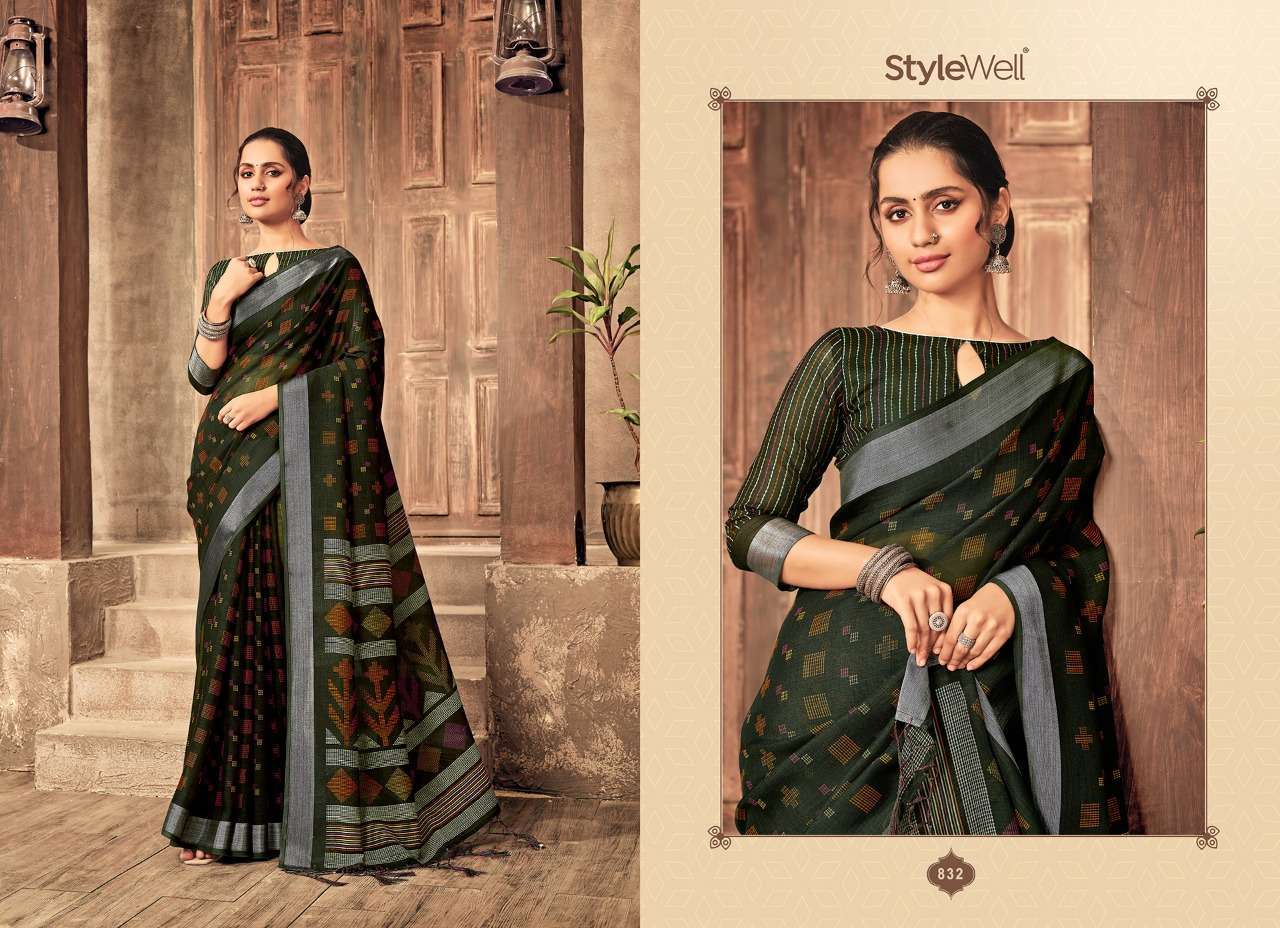 ANUPAMA VOL 3 BY STYLEWELL LINEN DESIGNER SAREES