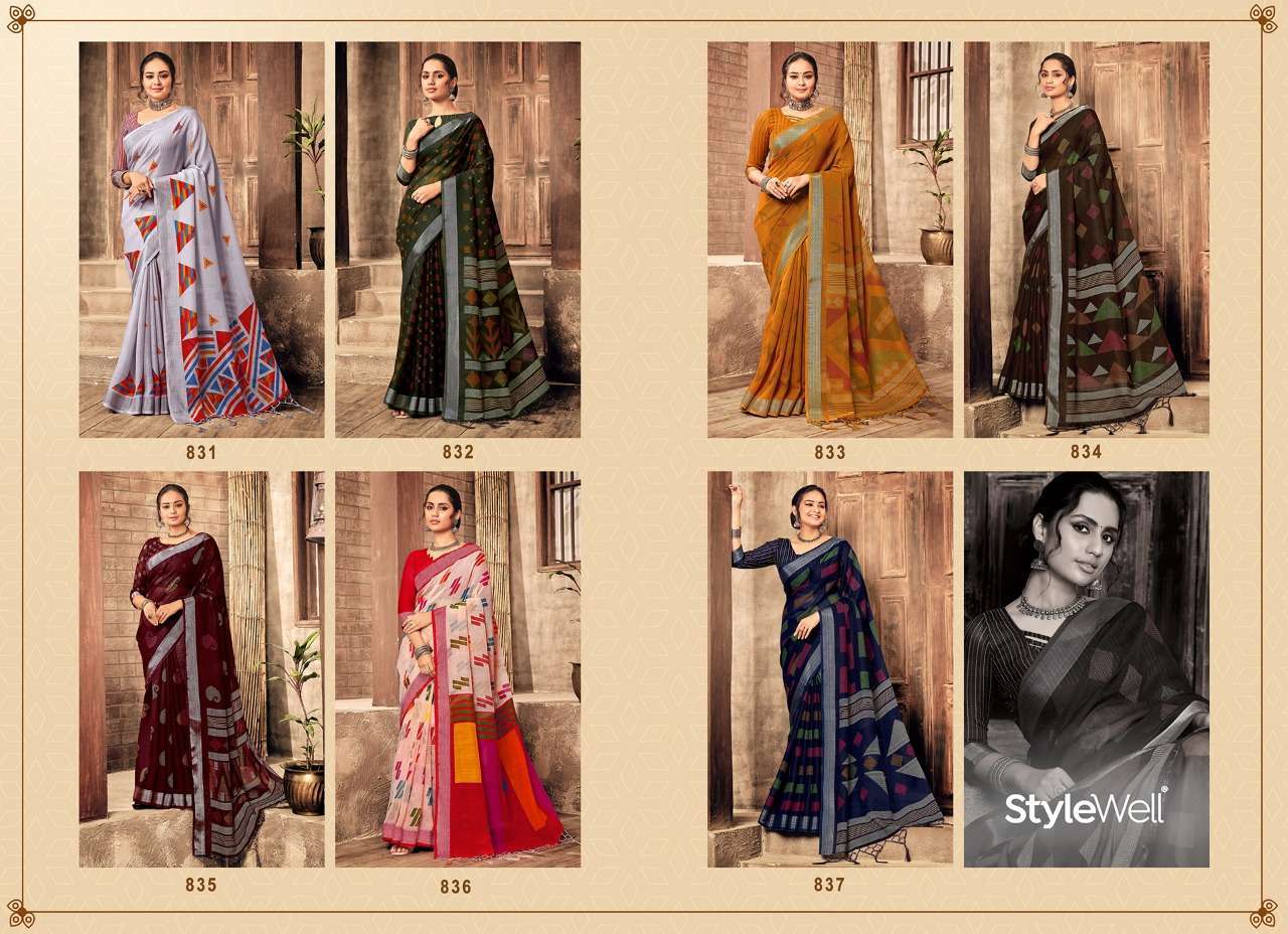 ANUPAMA VOL 3 BY STYLEWELL LINEN DESIGNER SAREES