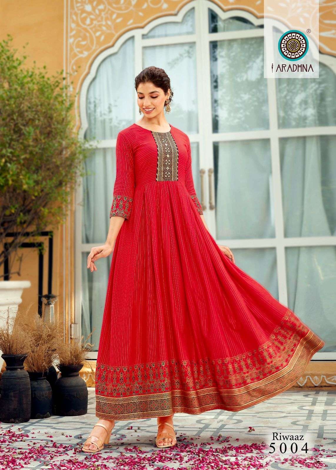 ARADHNA Catalog  RIWAAZ VOL 5 anarkali kurtis wholesale Price