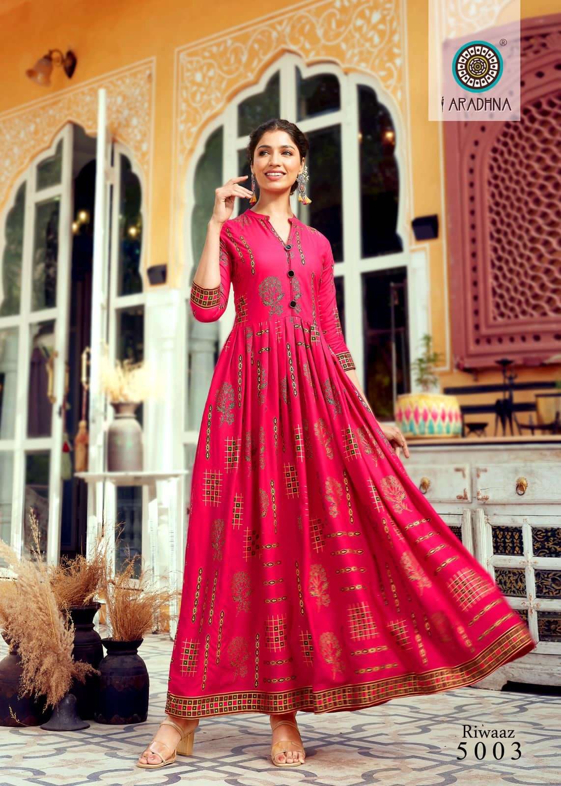 ARADHNA Catalog  RIWAAZ VOL 5 anarkali kurtis wholesale Price