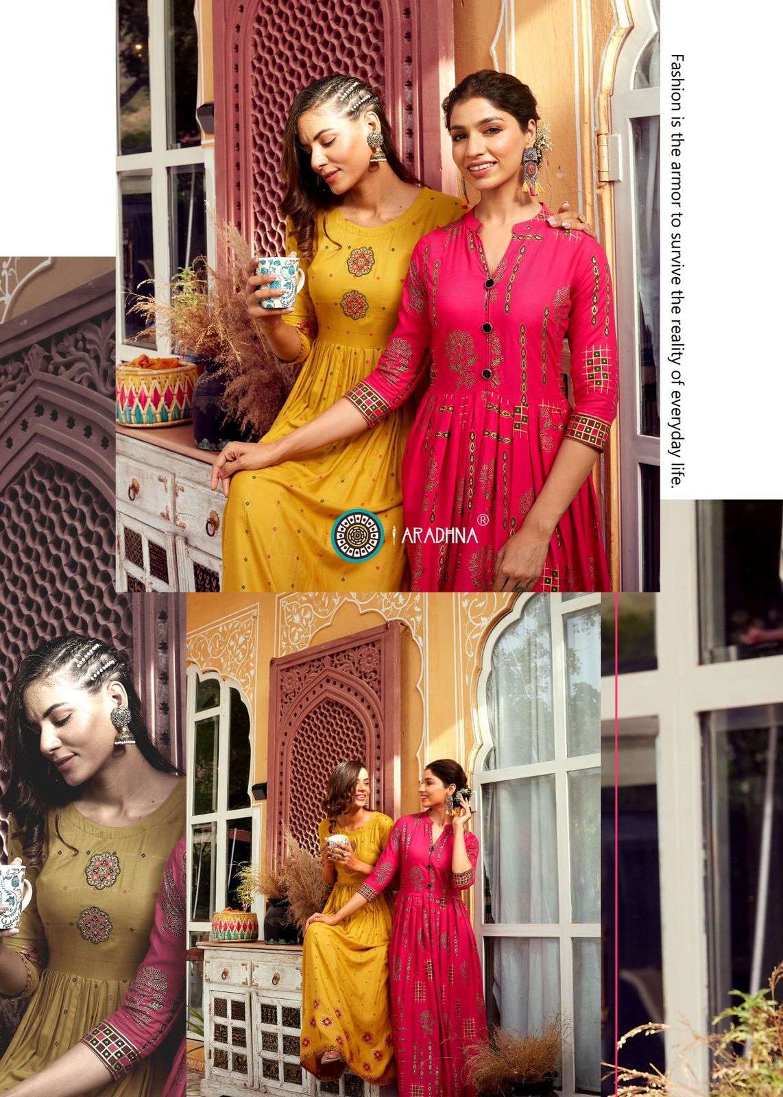 ARADHNA Catalog  RIWAAZ VOL 5 anarkali kurtis wholesale Price