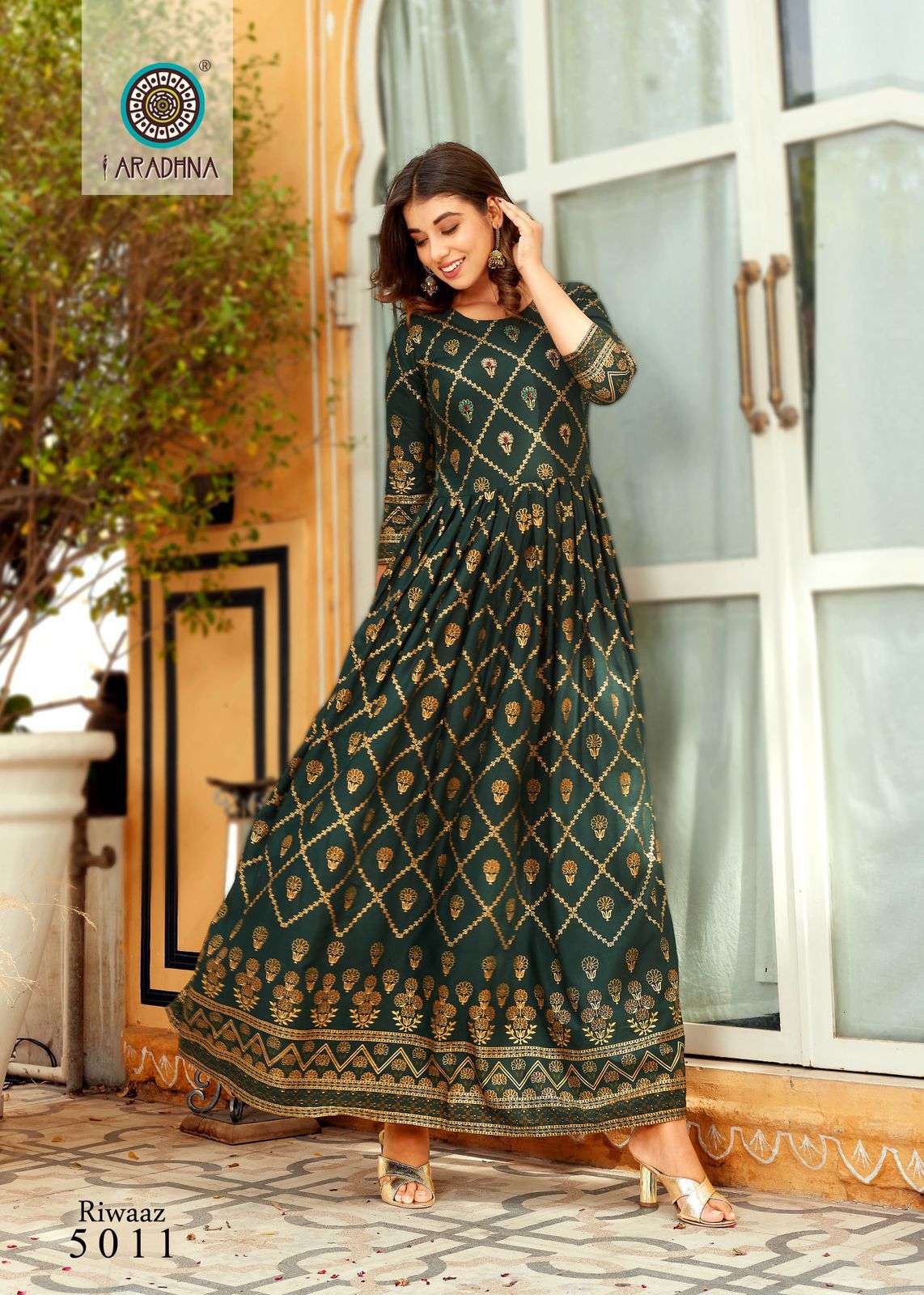 ARADHNA Catalog  RIWAAZ VOL 5 anarkali kurtis wholesale Price