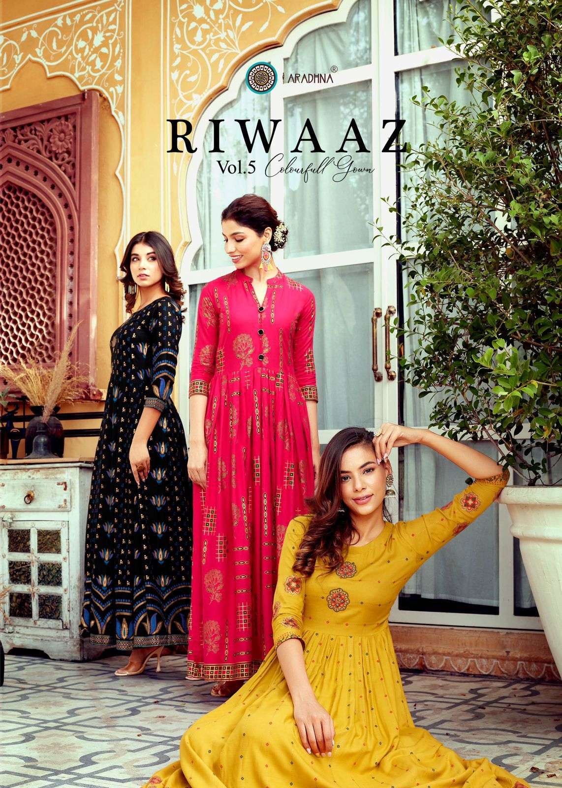 ARADHNA Catalog  RIWAAZ VOL 5 anarkali kurtis wholesale Price
