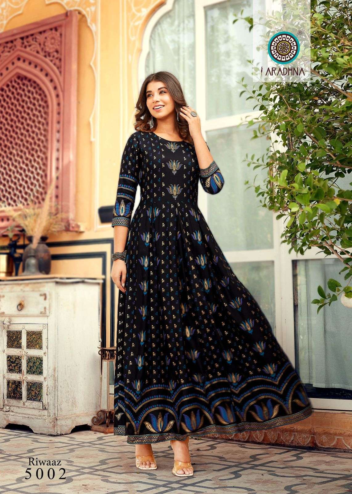 ARADHNA Catalog  RIWAAZ VOL 5 anarkali kurtis wholesale Price