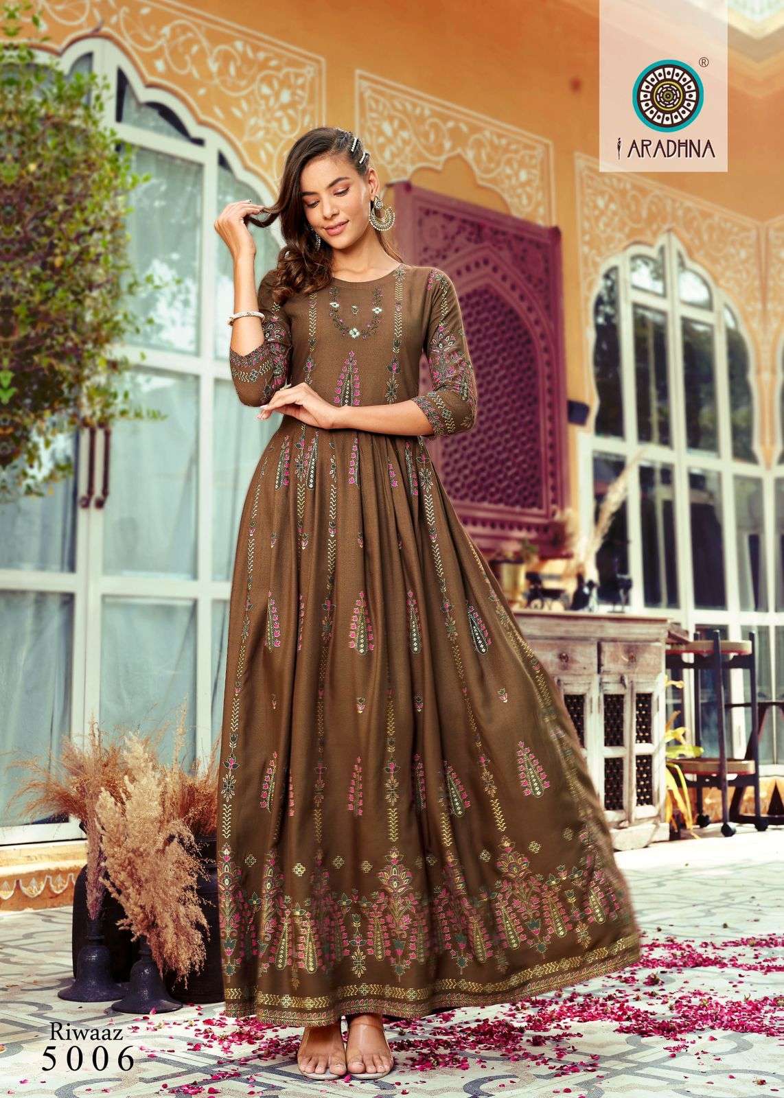 ARADHNA Catalog  RIWAAZ VOL 5 anarkali kurtis wholesale Price