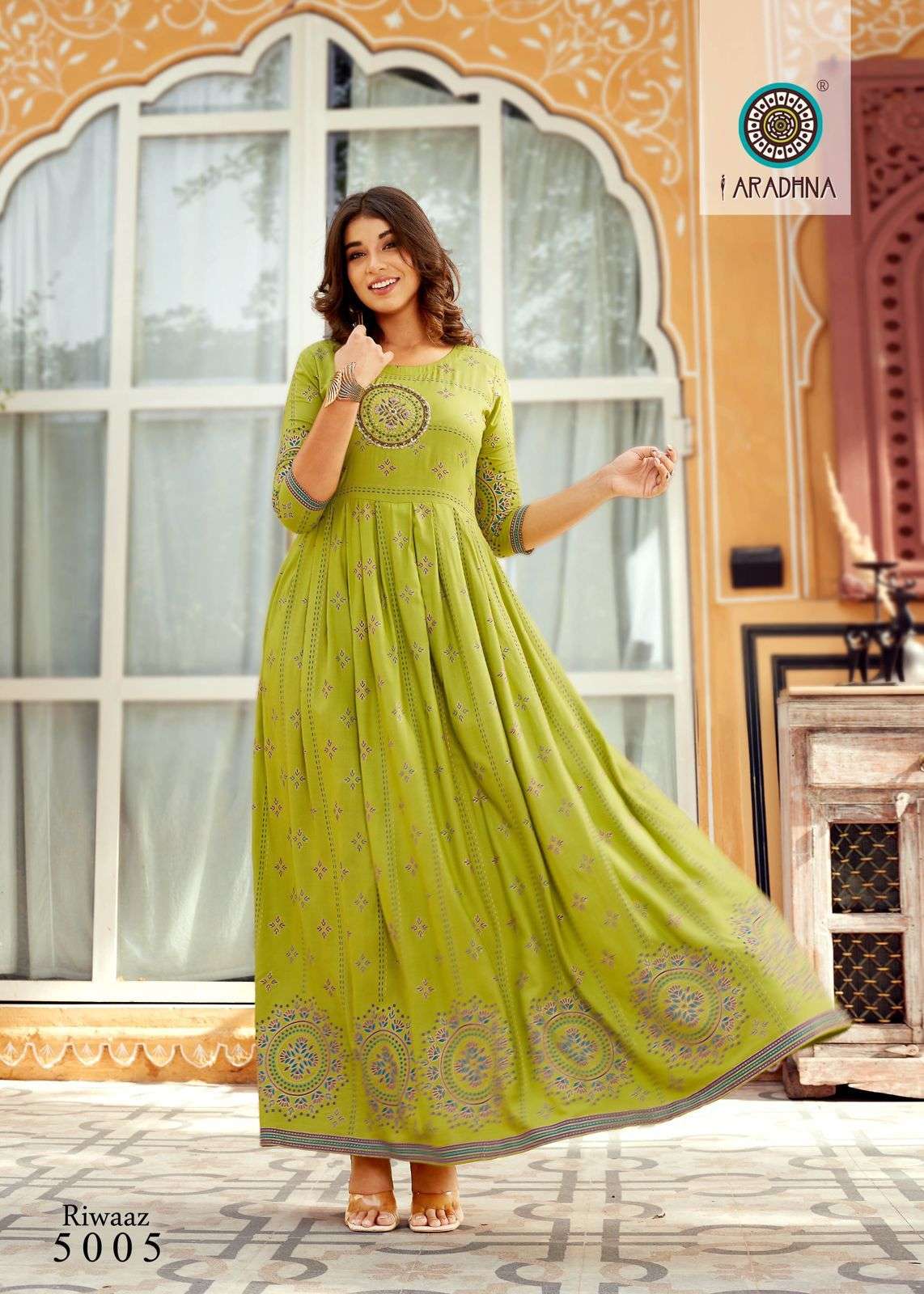ARADHNA Catalog  RIWAAZ VOL 5 anarkali kurtis wholesale Price