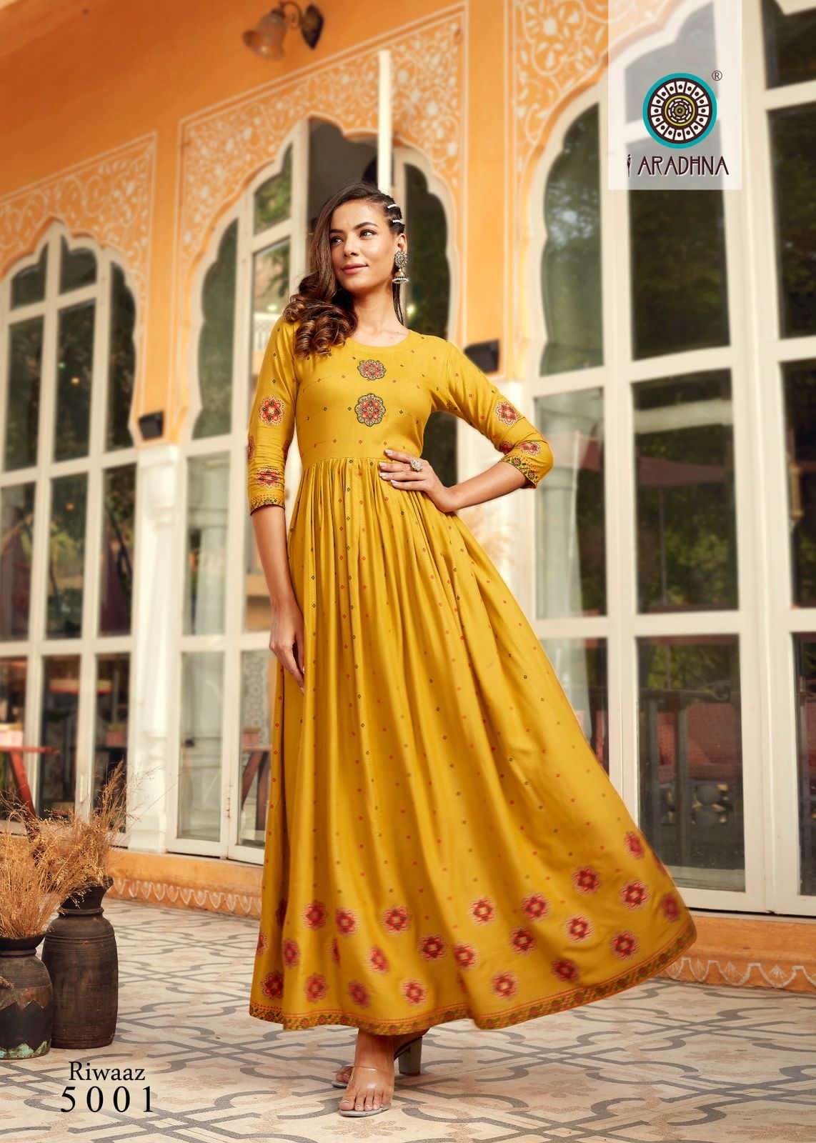 ARADHNA Catalog  RIWAAZ VOL 5 anarkali kurtis wholesale Price