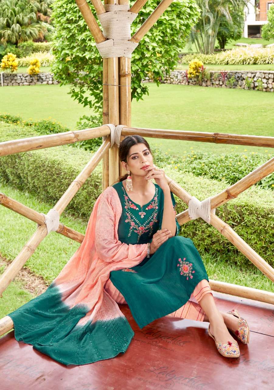 ARTRIDDHS PRESENTS THREAD CULTURE CATALOG TOP BOTTOM DUPATTA 