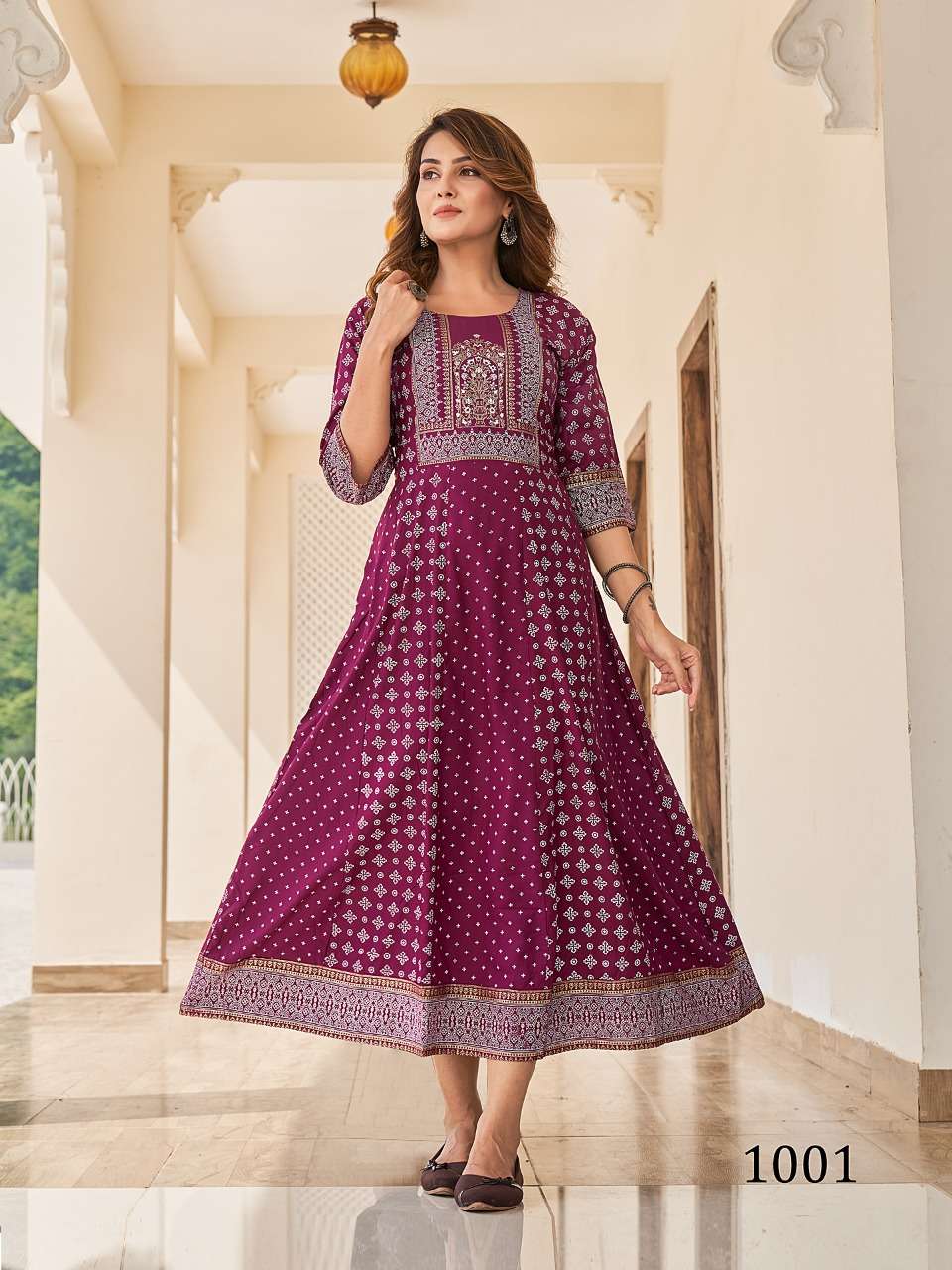 Banwery Queen Vol 1 Catalog Fancy Wear Long Anarkali Kurtis
