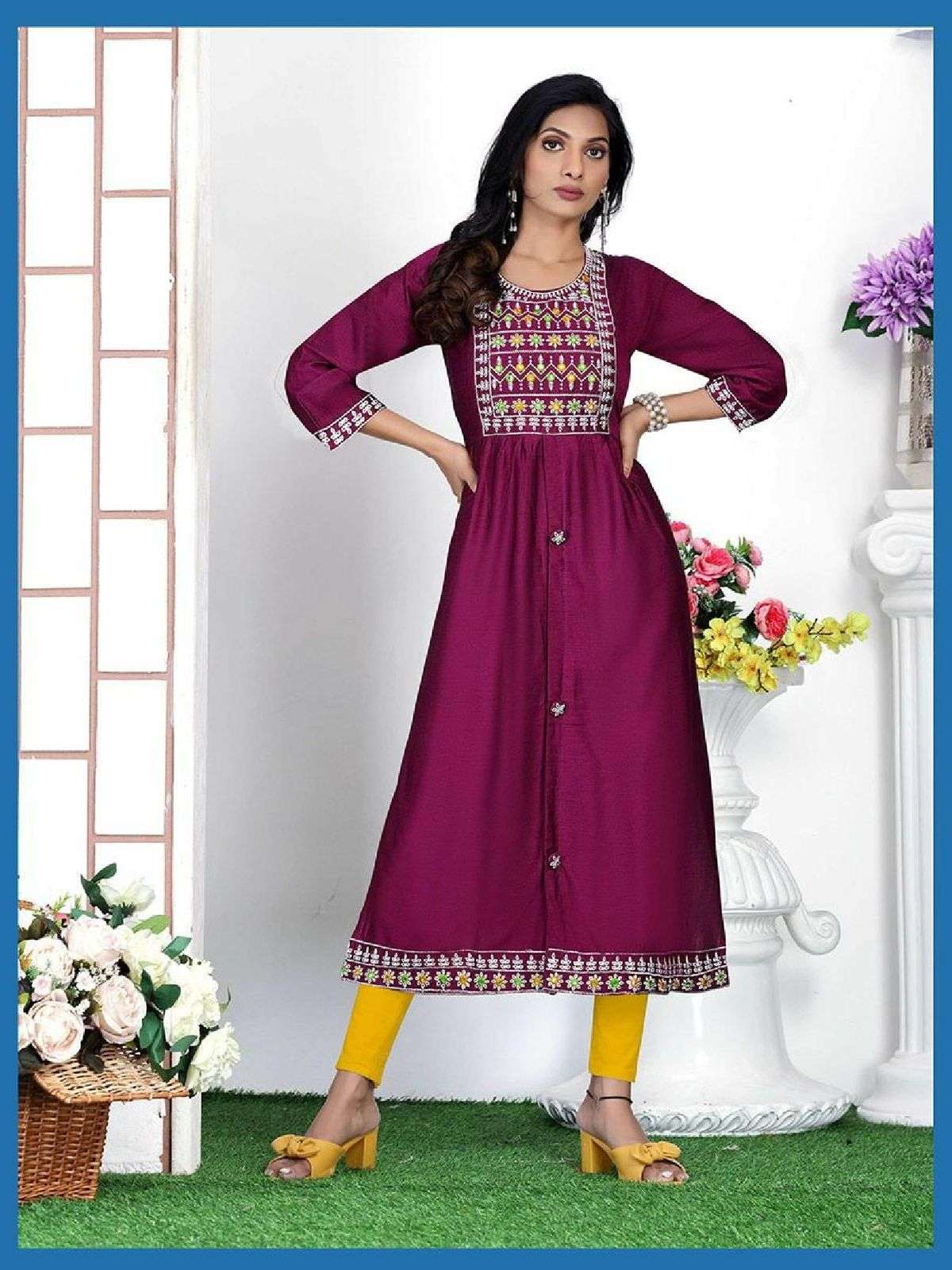 Beauty Queen Blue Bell Catalog Ethnic Wear Designer Kurtis