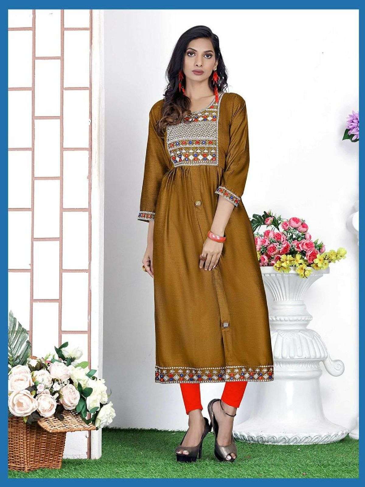 Beauty Queen Blue Bell Catalog Ethnic Wear Designer Kurtis
