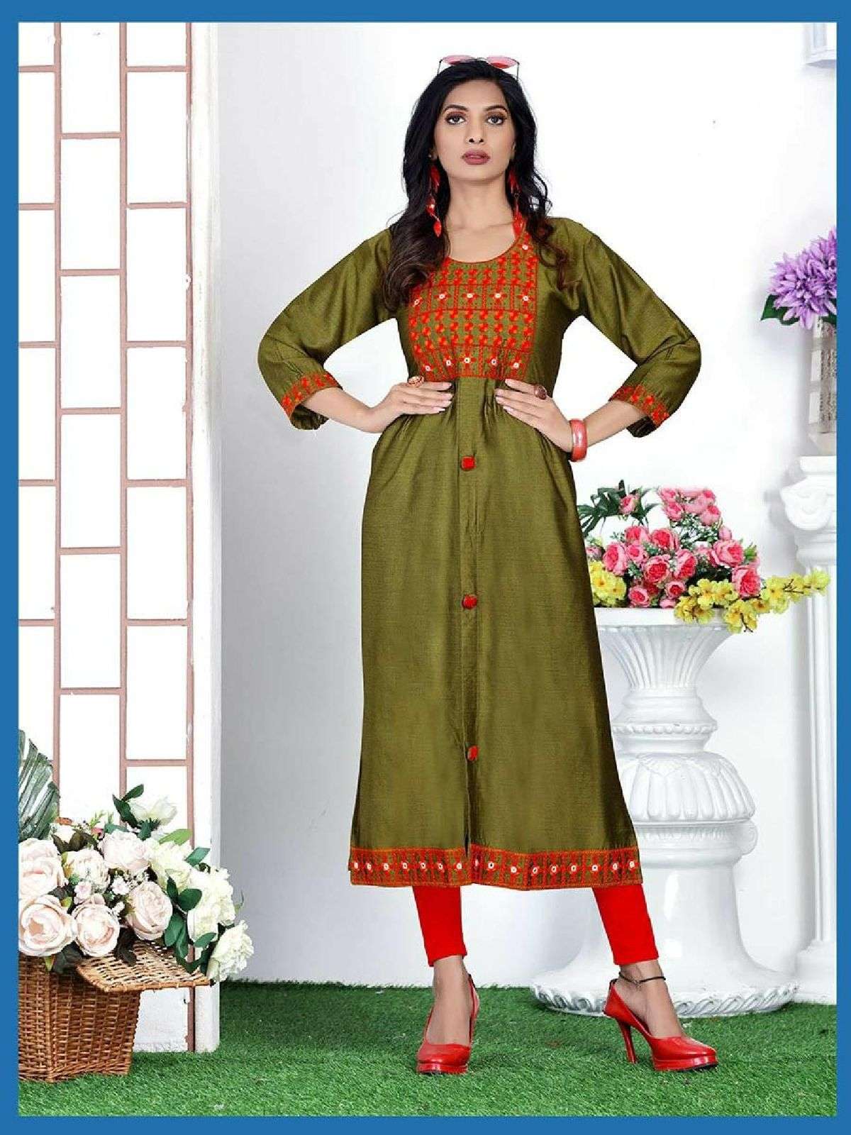 Beauty Queen Blue Bell Catalog Ethnic Wear Designer Kurtis