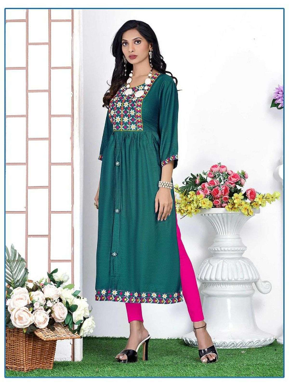 Beauty Queen Blue Bell Catalog Ethnic Wear Designer Kurtis