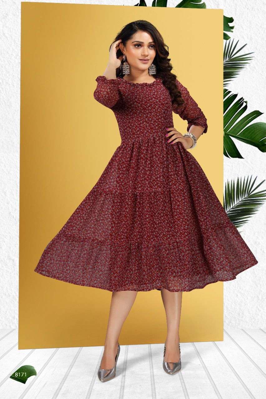 Beauty Queen Kalyani Vol 1 Catalog Georgette Designer Gowns