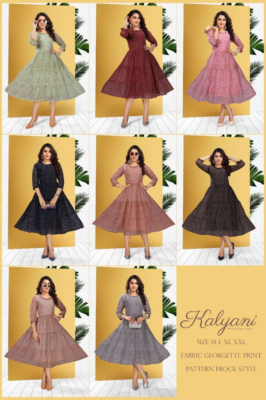 Beauty Queen Kalyani Vol 1 Catalog Georgette Designer Gowns